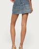 Edikted Edikted Verena Zip Pocket Micro Skort in Medium/Blue/Washed, Women's at Urban Outfitters - 4
