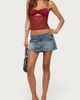Edikted Edikted Verena Zip Pocket Micro Skort in Medium/Blue/Washed, Women's at Urban Outfitters - 5