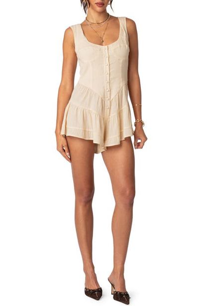 EDIKTED EDIKTED Veronica Texture Cover-Up Romper