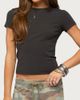 Edikted Edikted Vintage Studded T Shirt Top in Dark/Gray, Women's at Urban Outfitters - 1