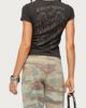 Edikted Edikted Vintage Studded T Shirt Top in Dark/Gray, Women's at Urban Outfitters - 4