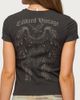 Edikted Edikted Vintage Studded T Shirt Top in Dark/Gray, Women's at Urban Outfitters - 5