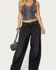 Edikted Edikted Whitt Studded Ruched Tank Top in Dark/Gray, Women's at Urban Outfitters - 2