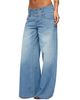 Edikted Edikted Wide Waistband Low Rise Baggy Jeans - 4