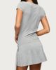 Edikted Edikted Winnie Tie Wrap Mini Dress in Gray/Melange, Women's at Urban Outfitters - 3