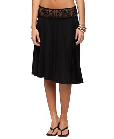 Edikted Edikted Winonah Crochet Waist Midi Skirt