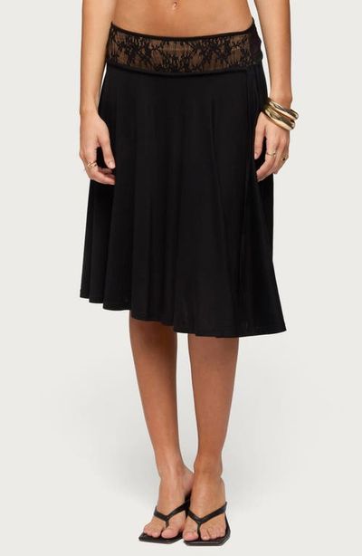 EDIKTED EDIKTED Winonah Lace Waistband A-Line Skirt