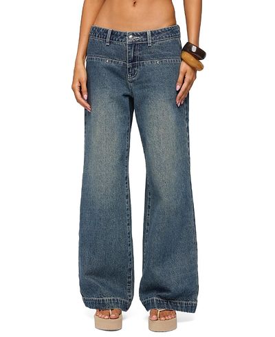 Edikted Edikted Wyn Studded Low Rise Baggy Jeans