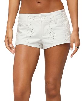 Edikted Edikted Wynell Eyelet Micro Shorts