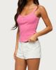 Edikted Edikted Wynell Eyelet Micro Shorts in White, Women's at Urban Outfitters - 2