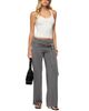 Edikted Edikted Xyla Straight Leg Tie Pants - 2