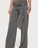 Edikted Edikted Xyla Straight Leg Tie Pants in Dark/Gray, Women's at Urban Outfitters - 4