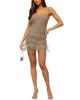 Edikted Edikted Yaffah Beaded Fringe Mini Dress - 5