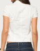 Edikted Edikted Yali Woven Napoleon Top in White, Women's at Urban Outfitters - 5