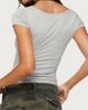 Edikted Edikted Yoya Layered Cowl Neck Top in Gray/Melange, Women's at Urban Outfitters - 5