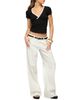 Edikted Edikted Yulenna Contrast V Neck Top - 3