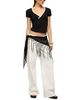 Edikted Edikted Yulenna Contrast V Neck Top - 5