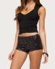 Edikted Edikted Yumei Knit V Neck Bandage Top in Black, Women's at Urban Outfitters - 4