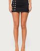 Edikted Edikted Zaela Button Mini Skort in Black, Women's at Urban Outfitters - 2