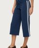 Edikted Edikted Zanele Side Stripe Capri Sweatpants in Navy/And/White, Women's at Urban Outfitters - 3