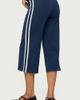Edikted Edikted Zanele Side Stripe Capri Sweatpants in Navy/And/White, Women's at Urban Outfitters - 4