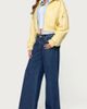 Edikted Edikted Zayna Cropped Faux Leather Bomber Jacket in Yellow, Women's at Urban Outfitters - 2