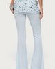 Edikted Edikted Zephyra Bead & Sequin Foldover Pants in Light/Blue, Women's at Urban Outfitters - 5