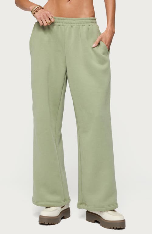 EDIKTED Forever Edikted Cotton Blend Straight Leg Sweatpants