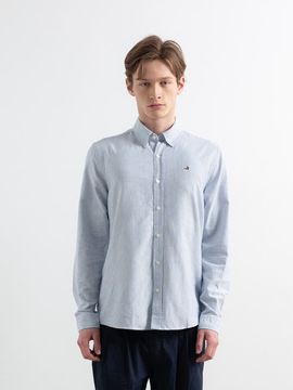 Edmmond Studios Edmmond Studios Duck Logo Striped Oxford Shirt