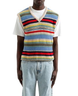 Edmmond Studios Edmmond Studios Multicolor Stripes Knitted Vest