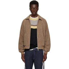 Edward Cuming Edward Cuming Beige Fifth Dye Bottom Heavy Bomber Jacket