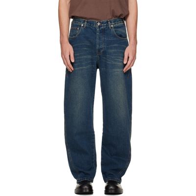 Edward Cuming Edward Cuming Blue Side-Dart Jeans