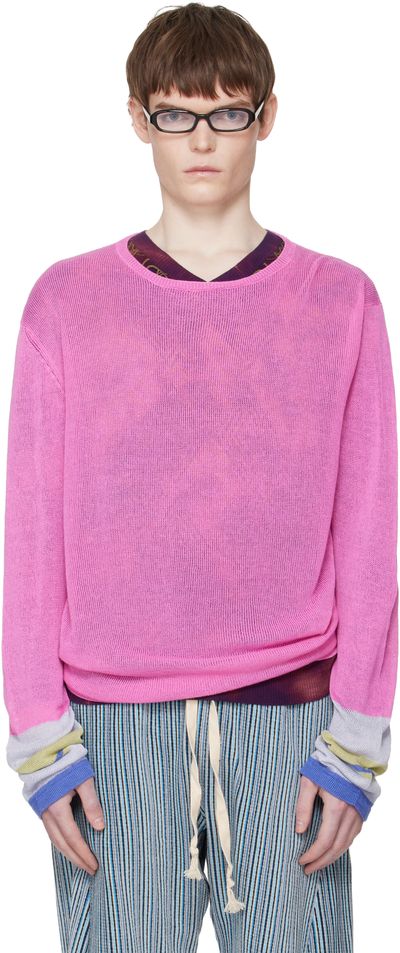 Edward Cuming Edward Cuming Pink Limp Wrist Sweater