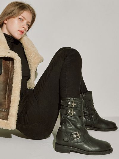 eee Bay Biker Ankle Boots - 3 Colors