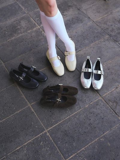 eee Buckle Round Toe Mary Jane- 4color