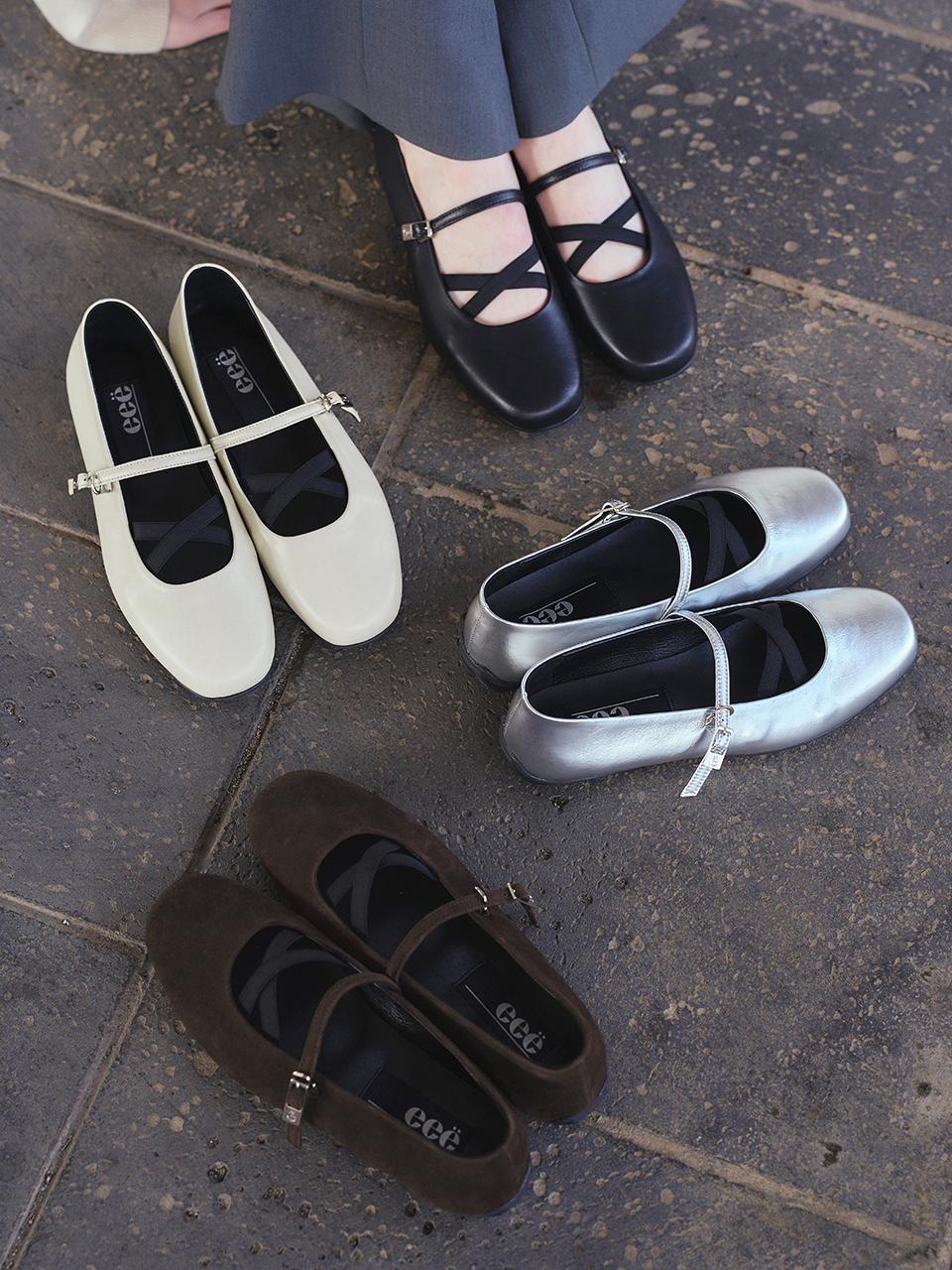 eee Rib Banding Customizable Mary Jane Shoes - 4color