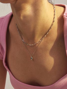 eenie beenie ALICE Heart to Line Necklace ENJ24NW009