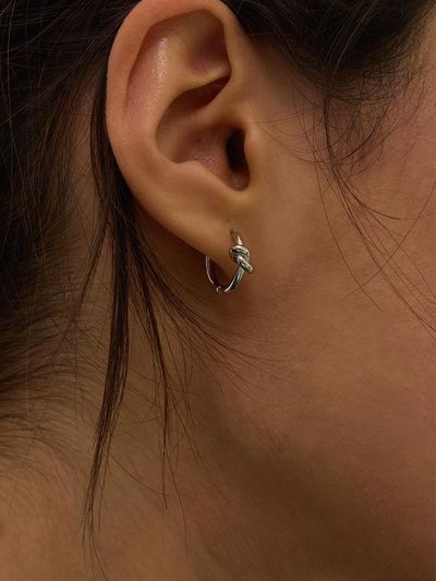 eenie beenie Daily Link One-Touch Earrings ENJ24EW013, ENJ24EP0