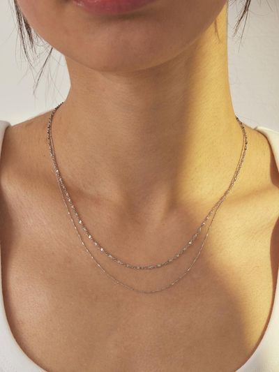 eenie beenie Slim Layered Necklace ENJ24NW017