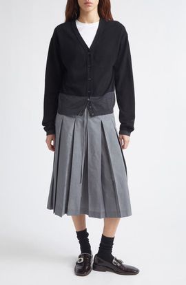 EENK EENK Colorblock Wool V-Neck Cardigan