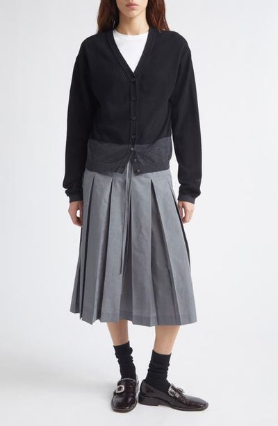 EENK EENK Colorblock Wool V-Neck Cardigan
