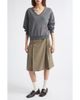 EENK EENK Front Pleated Convertible Shorts - 1