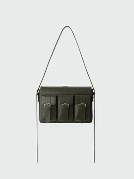 EENK HANHEE Buckled Pocket Square Bag_Khaki