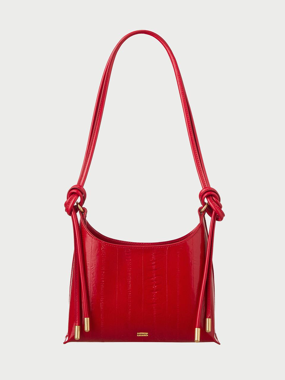 EENK HELLY Adjustable Strap Square Bag [Red]