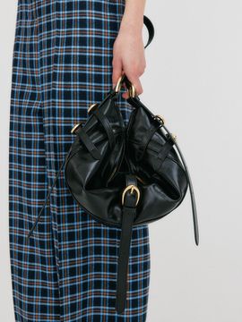 EENK HERR Buckeled Hobo Bag - Black