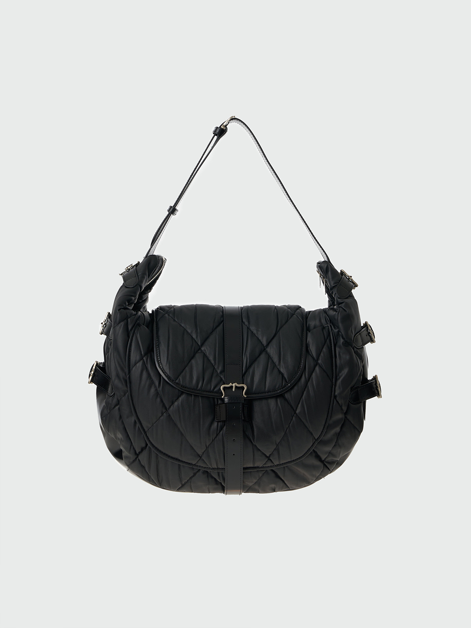 EENK HIND Buckled Hobo Bag_Black