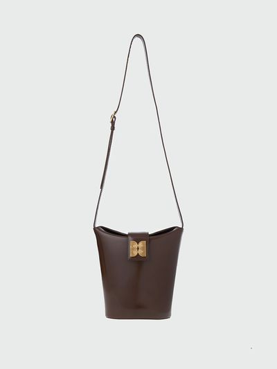 EENK Hobart Folded Top Bucket Bag_Brown