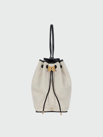 EENK Holly Drawstring Backpack With Logo On Bottom