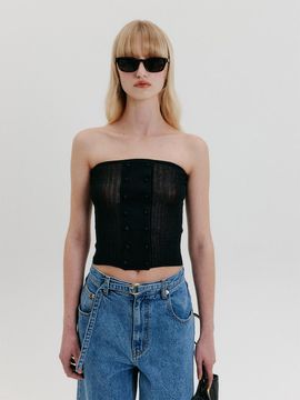 EENK Ribbed Tube Top [Black]