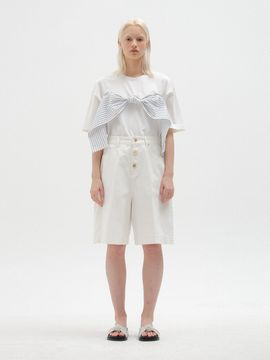 EENK SICO Denim Bermuda Shorts (White)